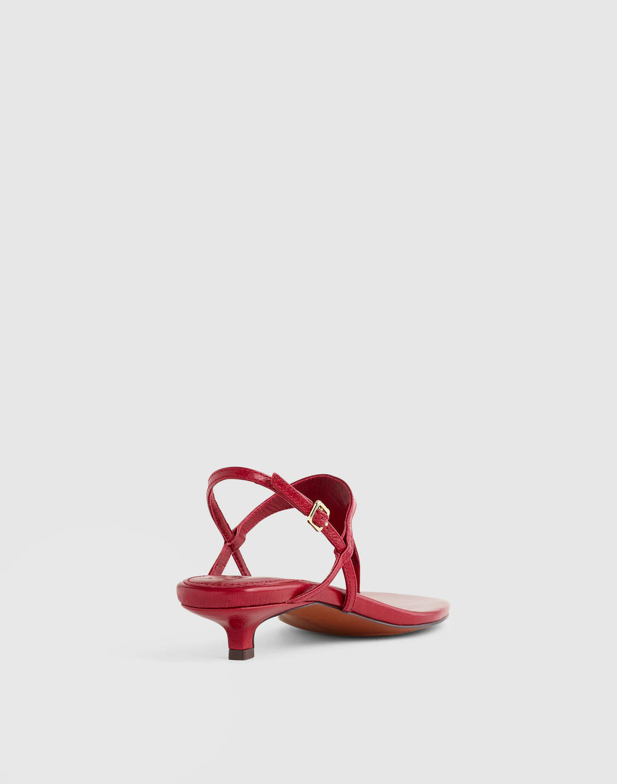 The Chiara Kitten Heel Slingback Sandal Wild Cranberry | Madewell Latest