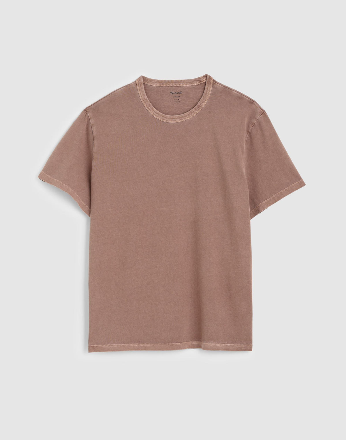 Garment-Dyed Allday Crewneck Tee Iced Mocha | Madewell Everyday