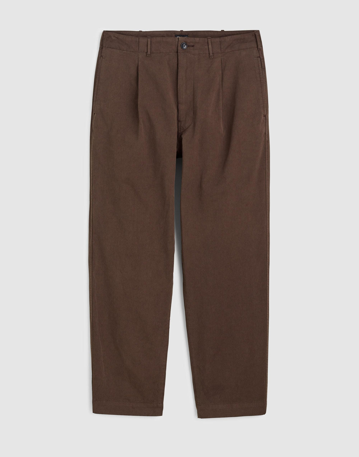 Pleated Chino Pants in Uniform Twill Chocolate | Madewell Featured