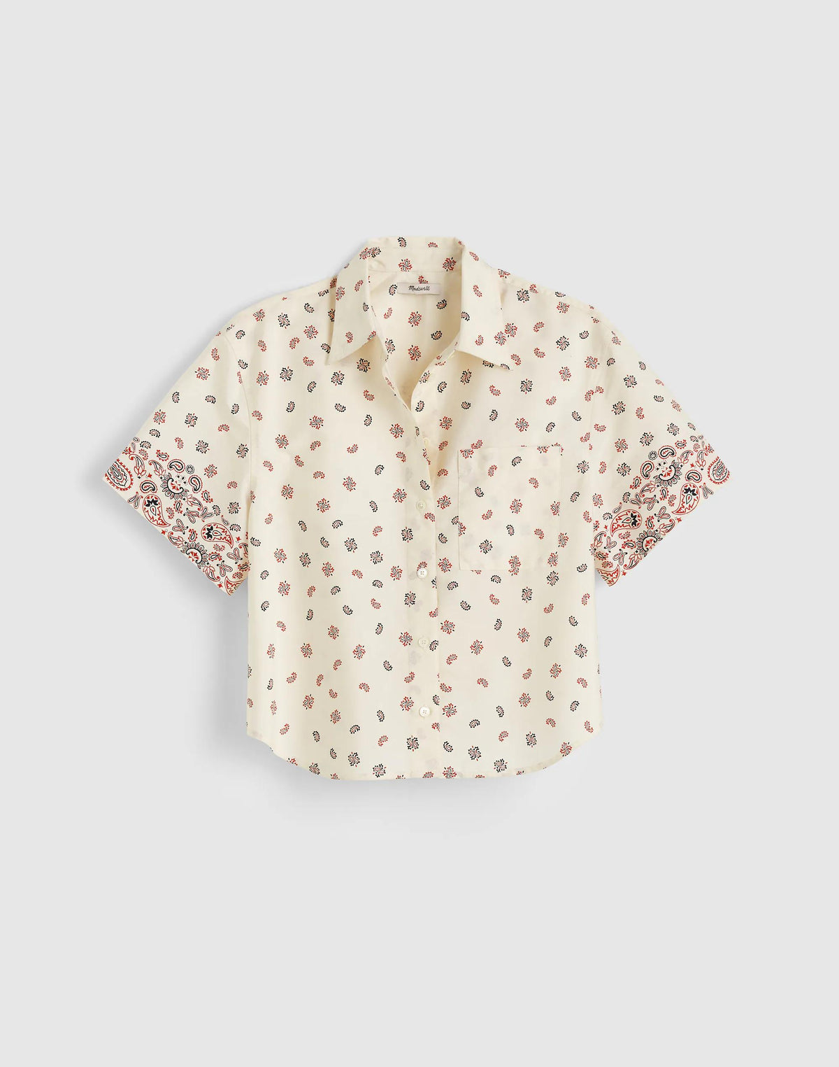 Patch-Pocket Boxy Shirt in Poplin Vintage Ivory | Madewell Popular