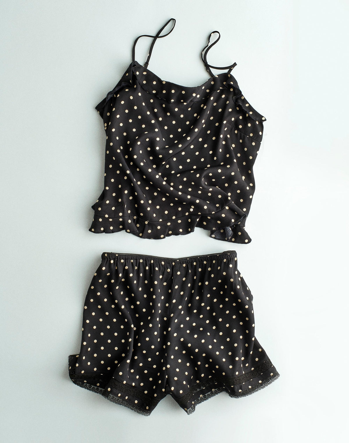 Ruffled Cami Top Jet Black | Madewell Essential