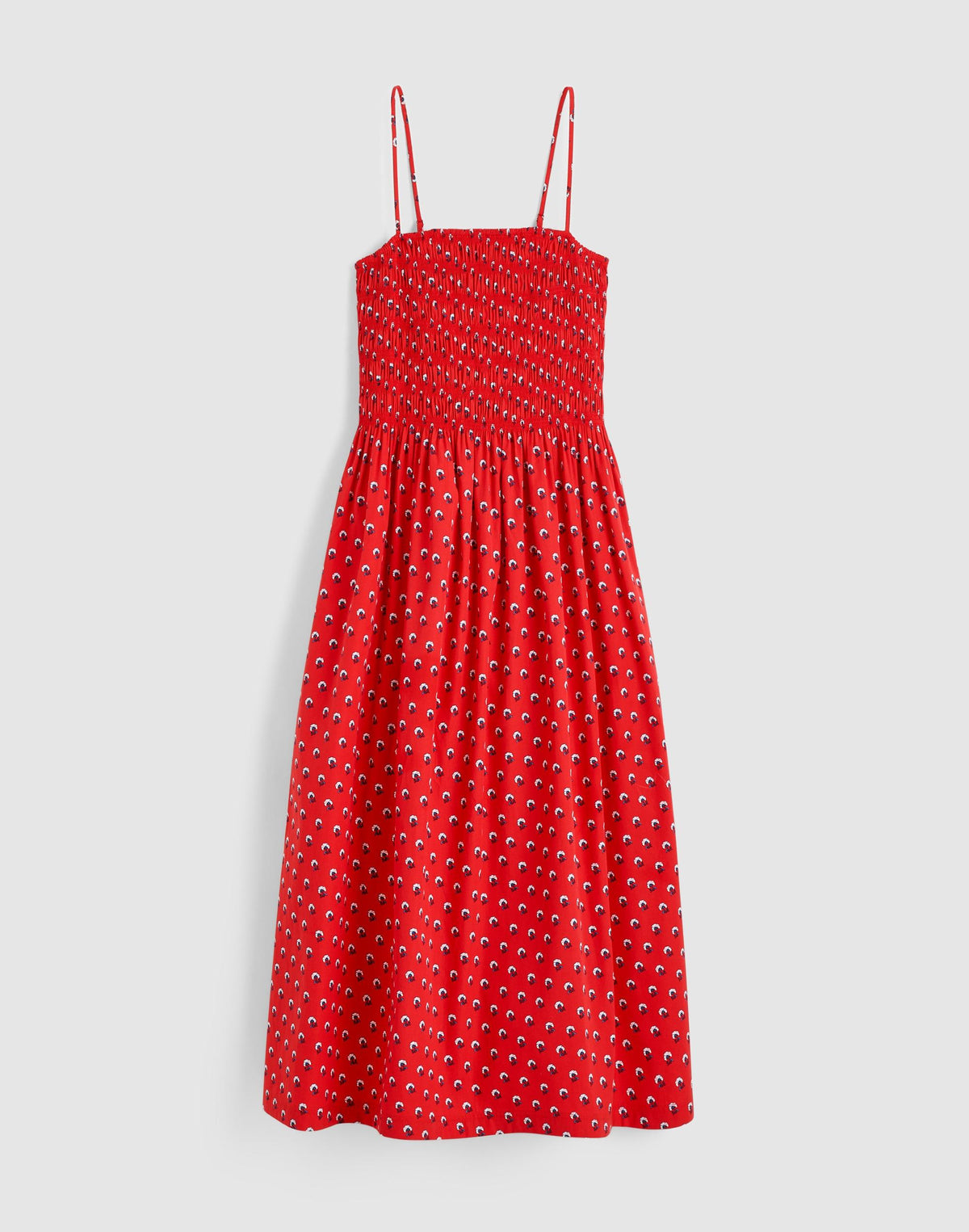 The Peyton Midi Dress Enamel Red | Madewell Exclusive