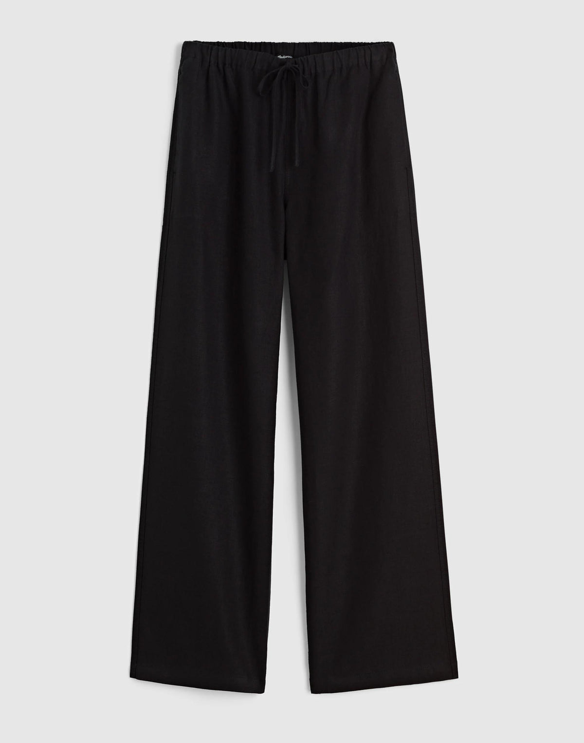 Pull-On Pants in 100% Linen Jet Black | Madewell Latest