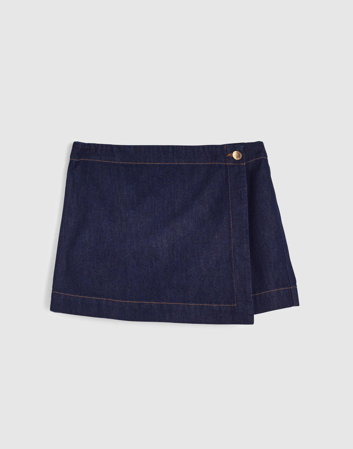 Denim Wrap Mini Skort Rinse Wash | Madewell Featured