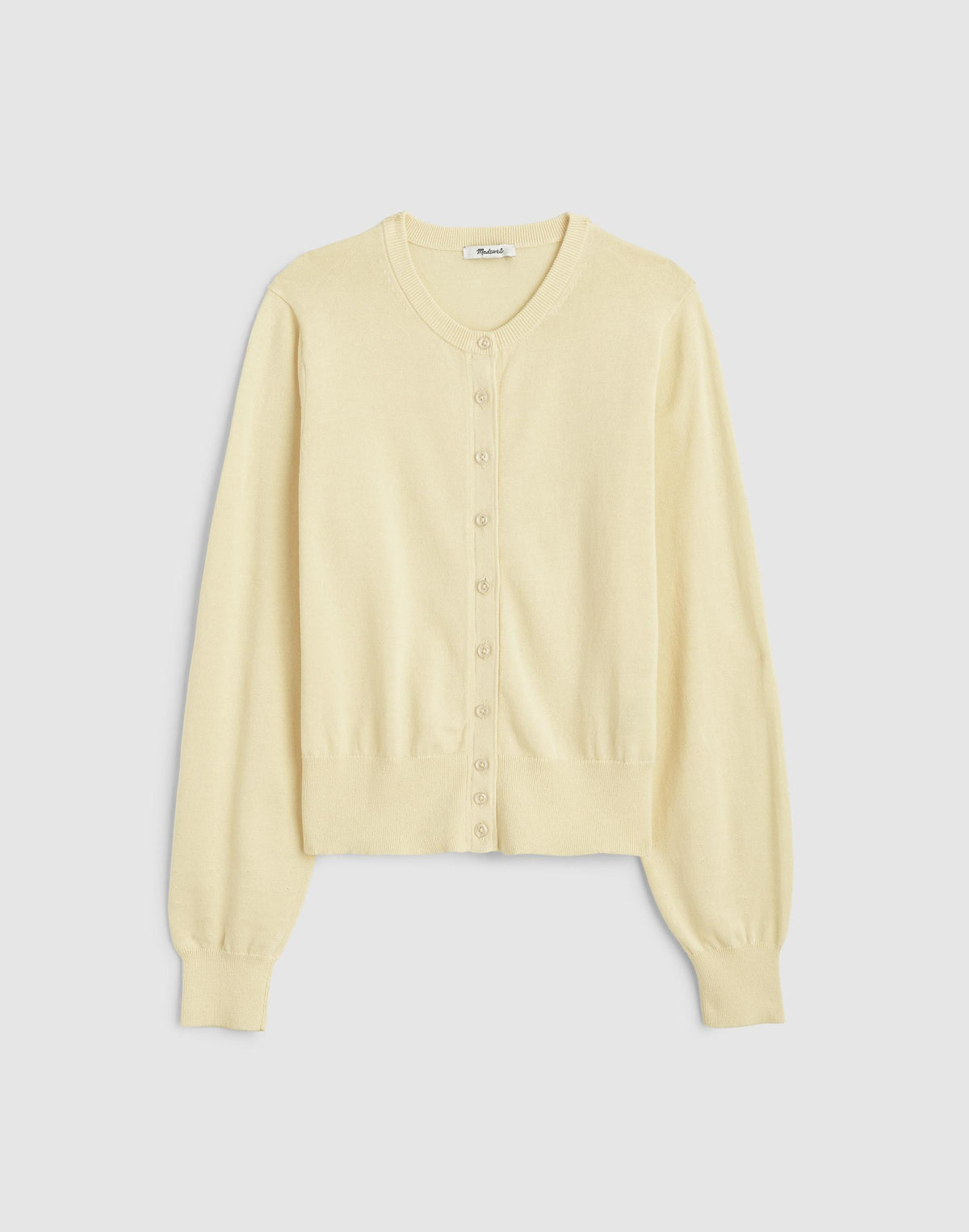 Button-Front Cardigan in 100% Cotton Candlelight | Madewell Essential