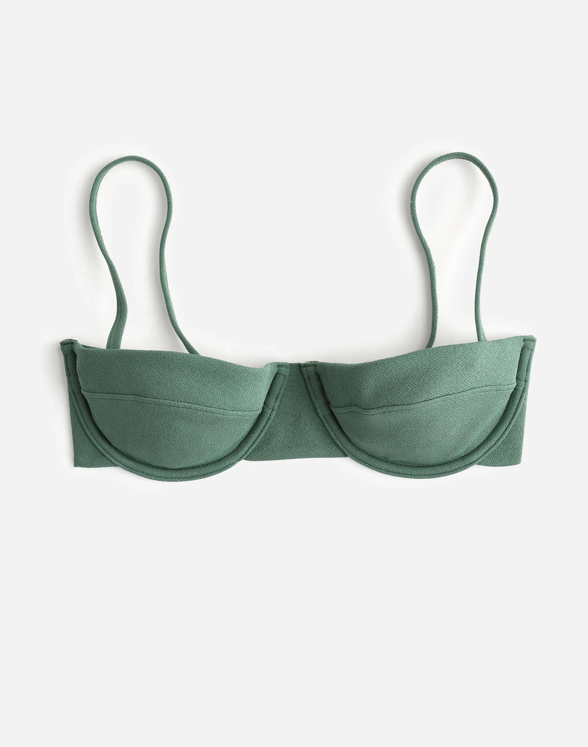 Zulu & Zephyr Eucalyptus Textured Balconette Bikini Top Eucalyptus | Madewell Customer Favorite