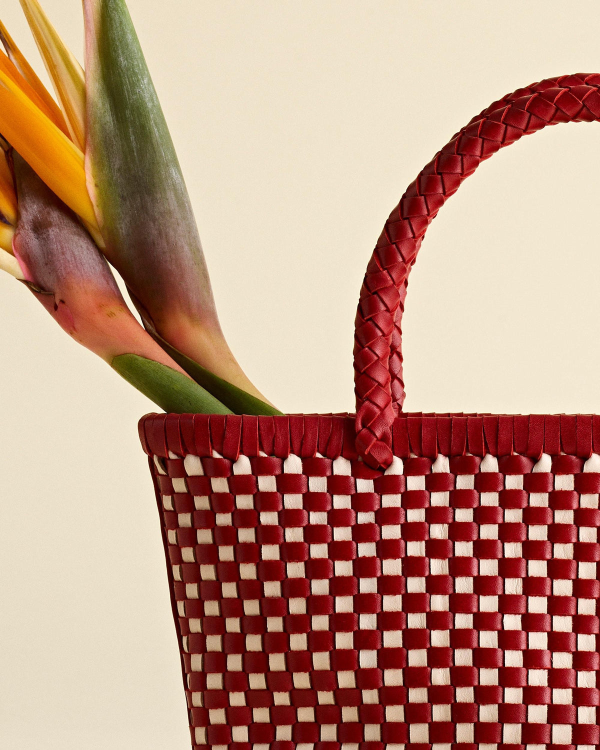 The Signature Woven Mini Tote Bright Ember Multi | Madewell Special Offer