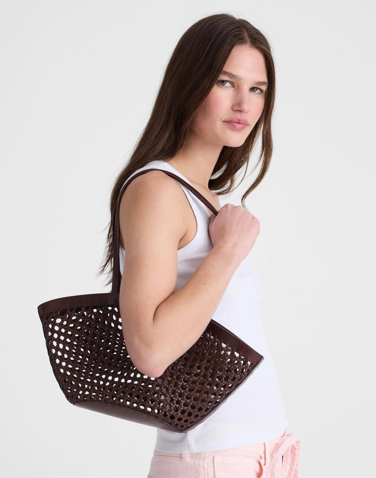 Caning Tote Toasted Coconut | Madewell Sale