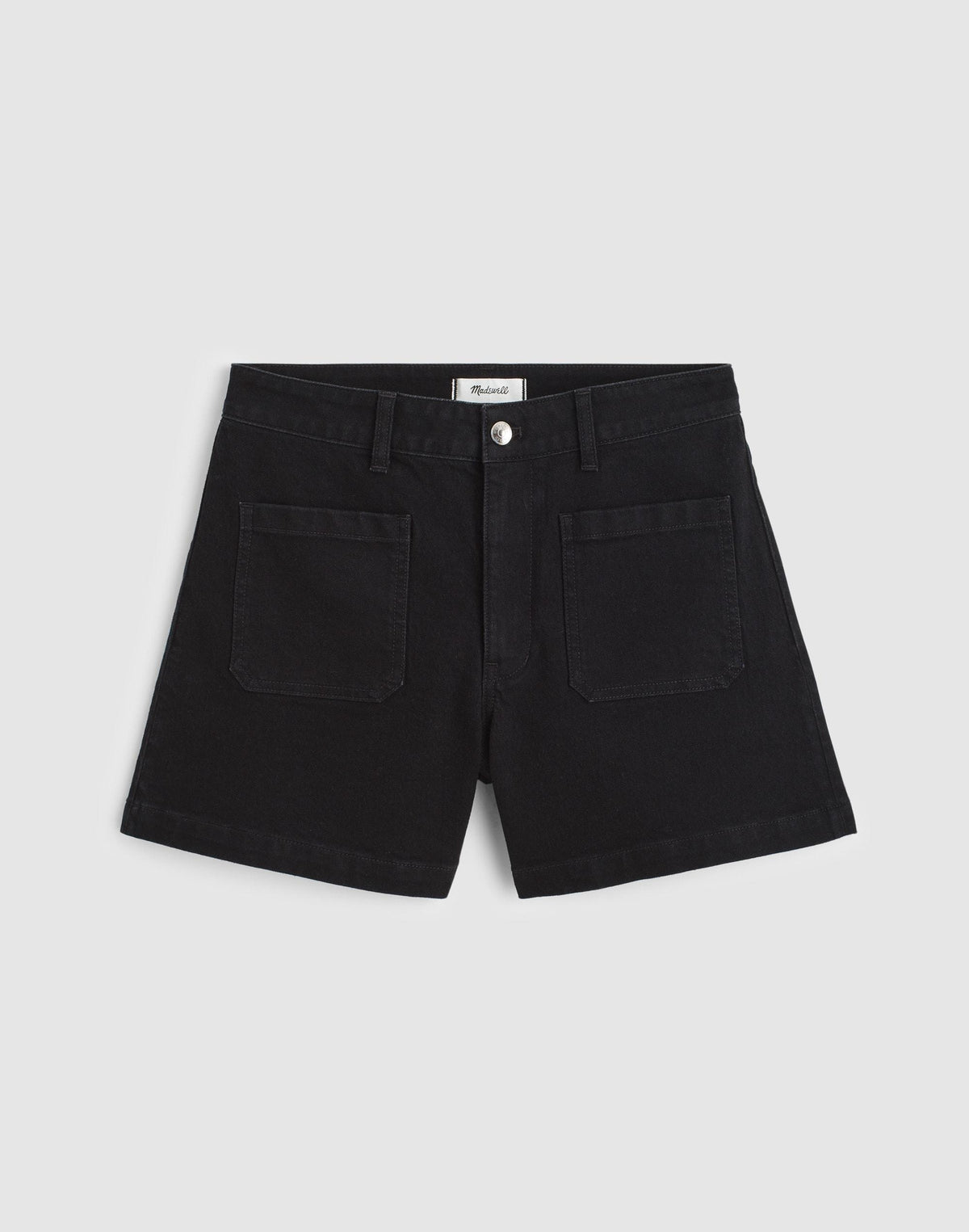 The Curvy Emmy Denim Short Black Rinse Wash | Madewell Trusted