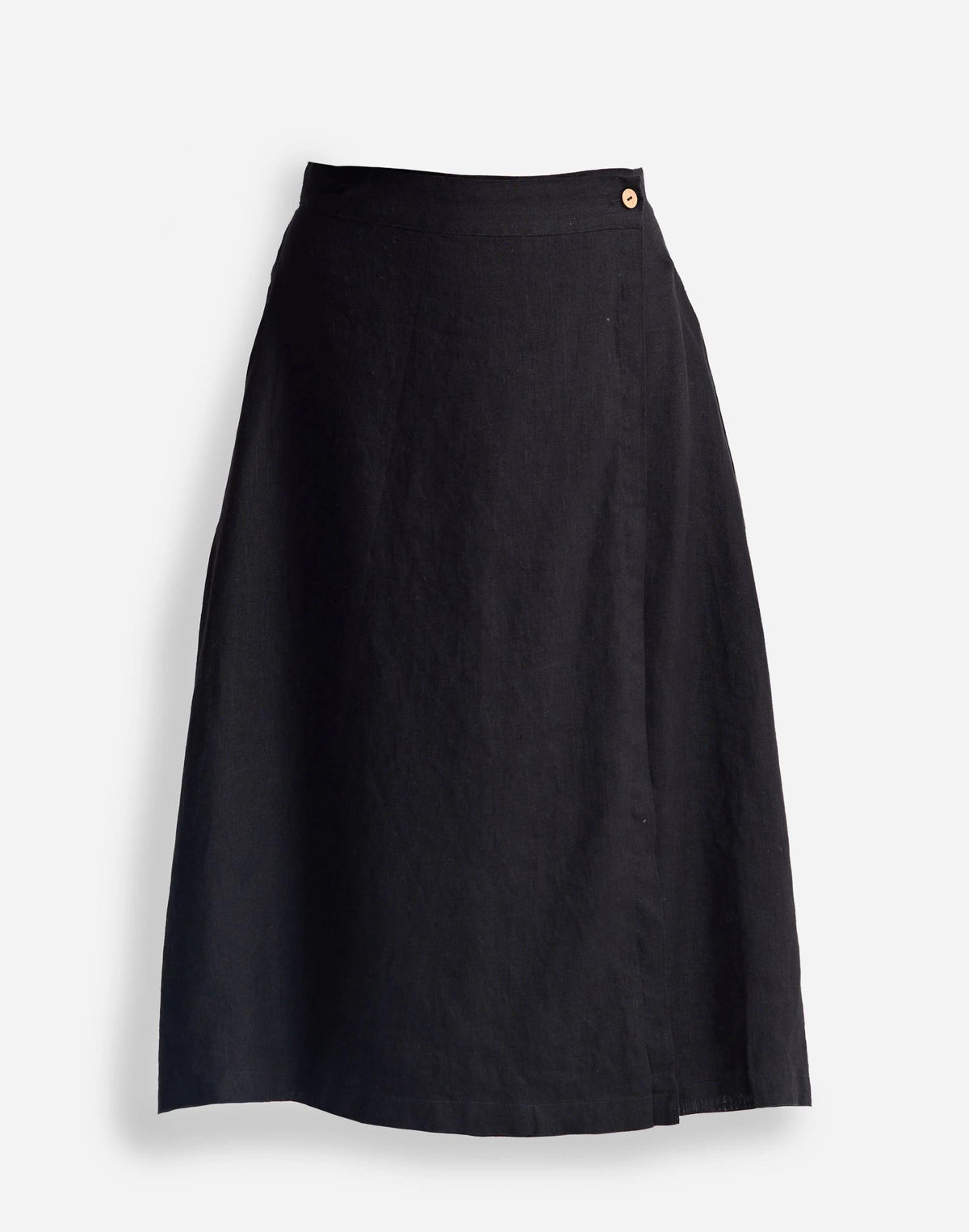 Reistor® Overlap Midi Skirt in 100% Black Hemp Black | Madewell Top Pick