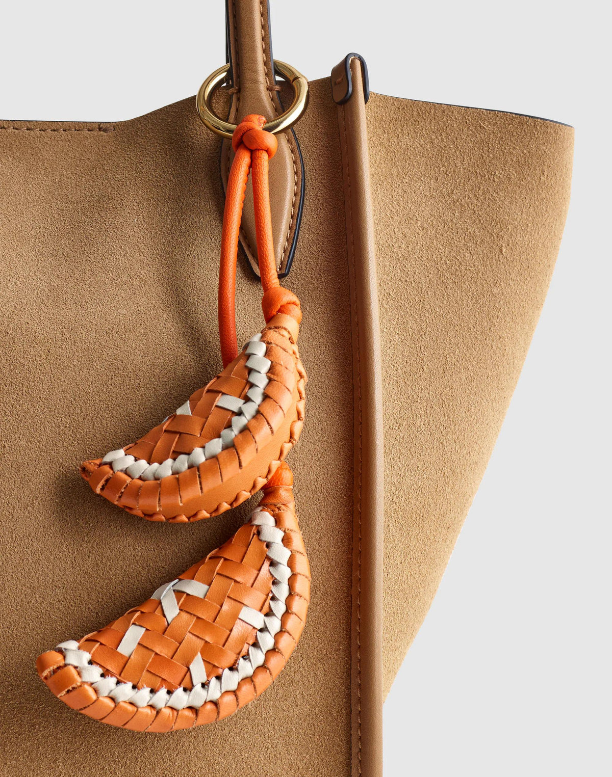Woven Citrus Bag Charm Orange Slice | Madewell Signature