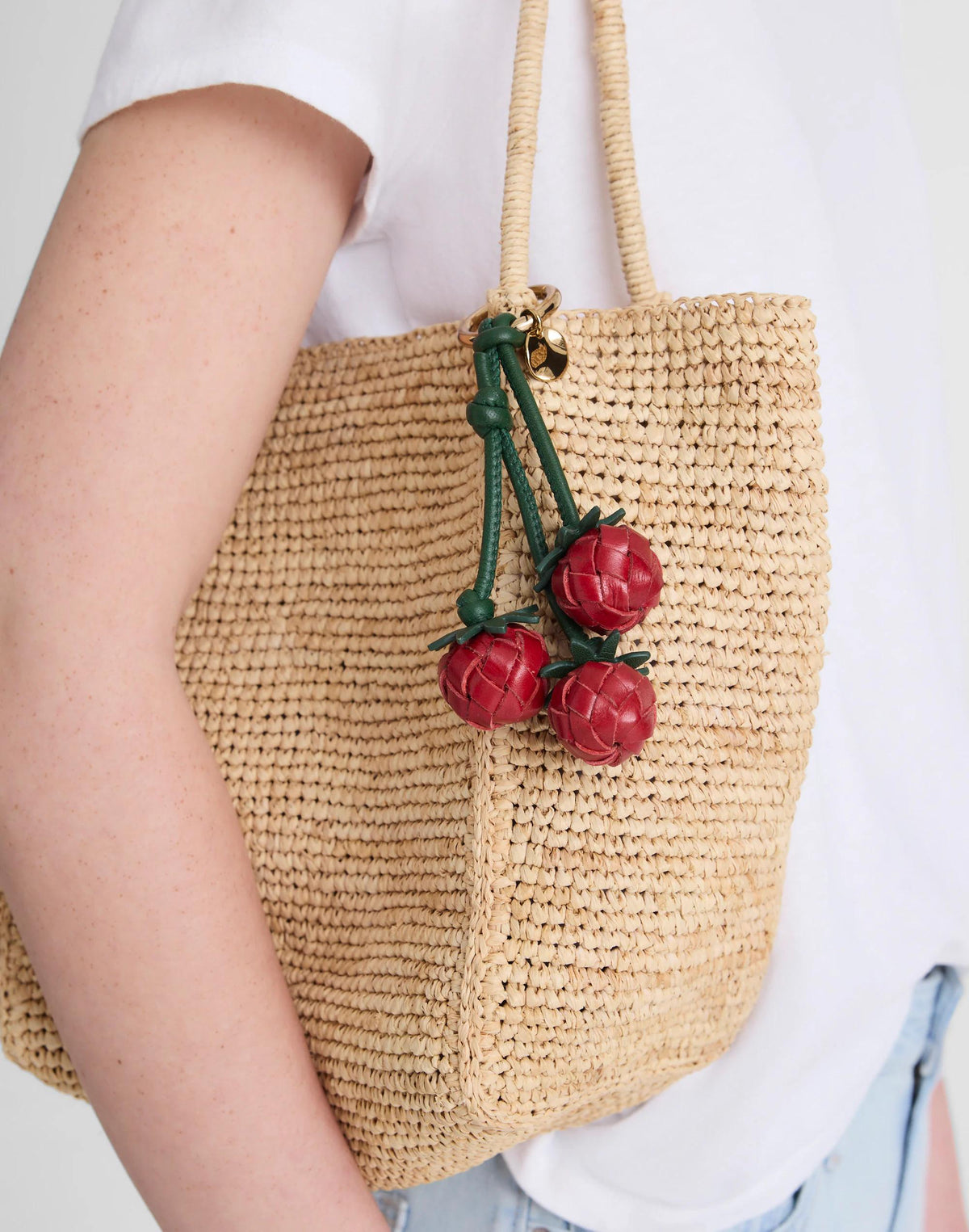 Woven Tomato Bag Charm Scarlett Multi | Madewell Deals