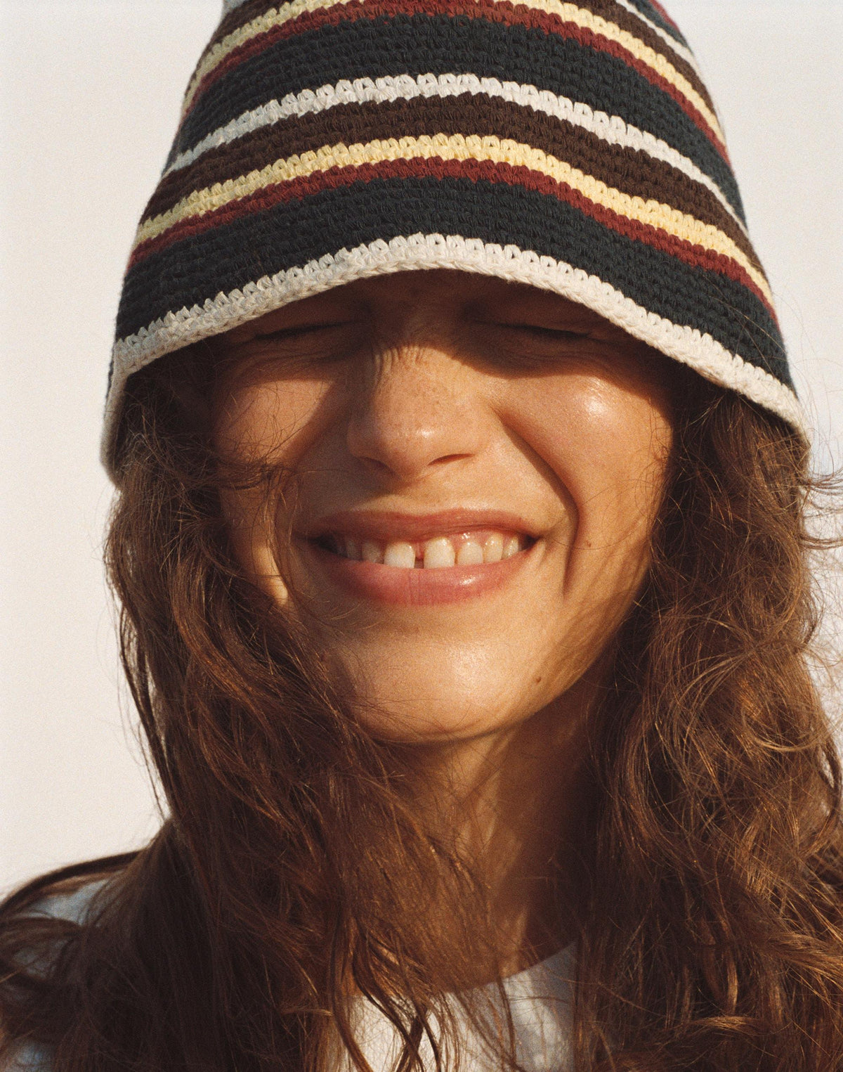 Crochet-Knit Bucket Hat Classic Navy | Madewell Deals