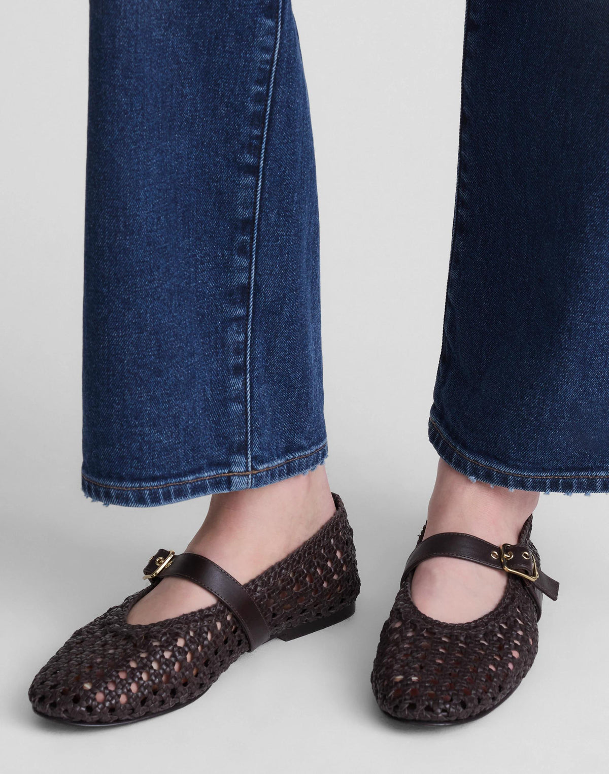 The Remy Mary Jane Flat Dark Carob | Madewell Deals