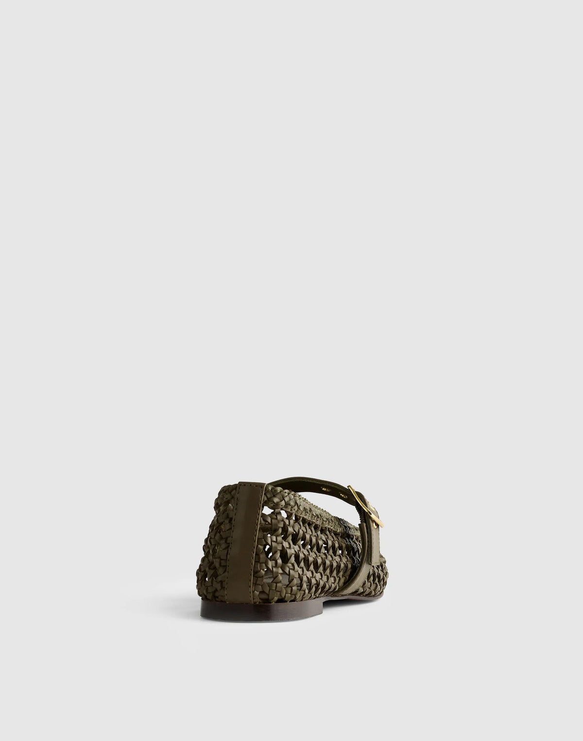 The Remy Mary Jane Flat Faded Olive | Madewell Essential
