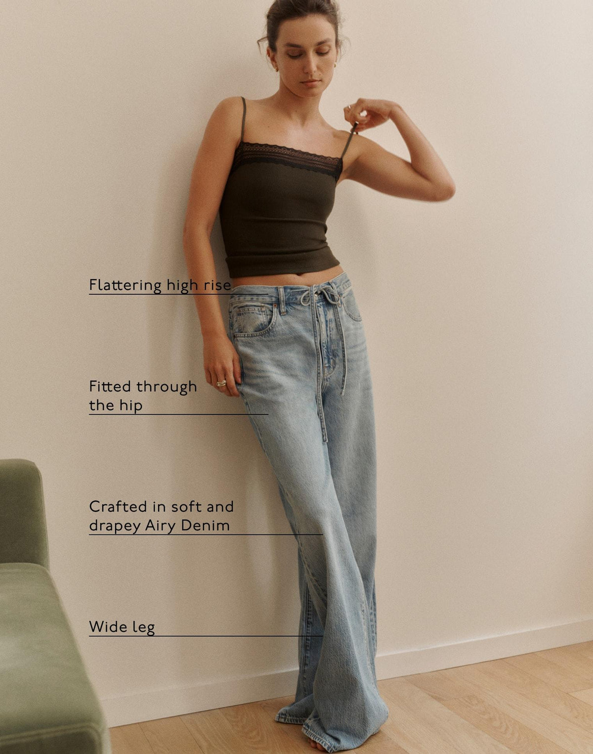 The Short Ultimate Wide-Leg Jean in Airy Denim Raebrook Wash | Madewell Great Value