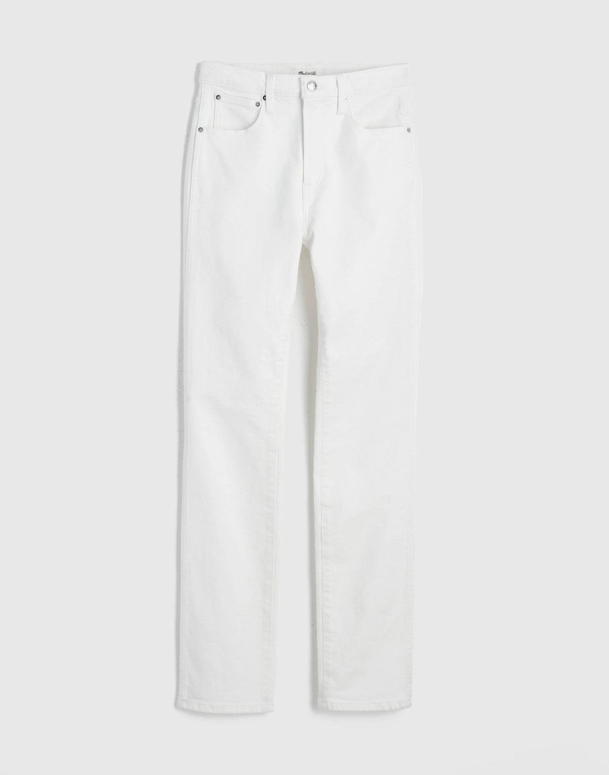 The Short Pencil Jean in Super Stretch Denim Tile White | Madewell Classic