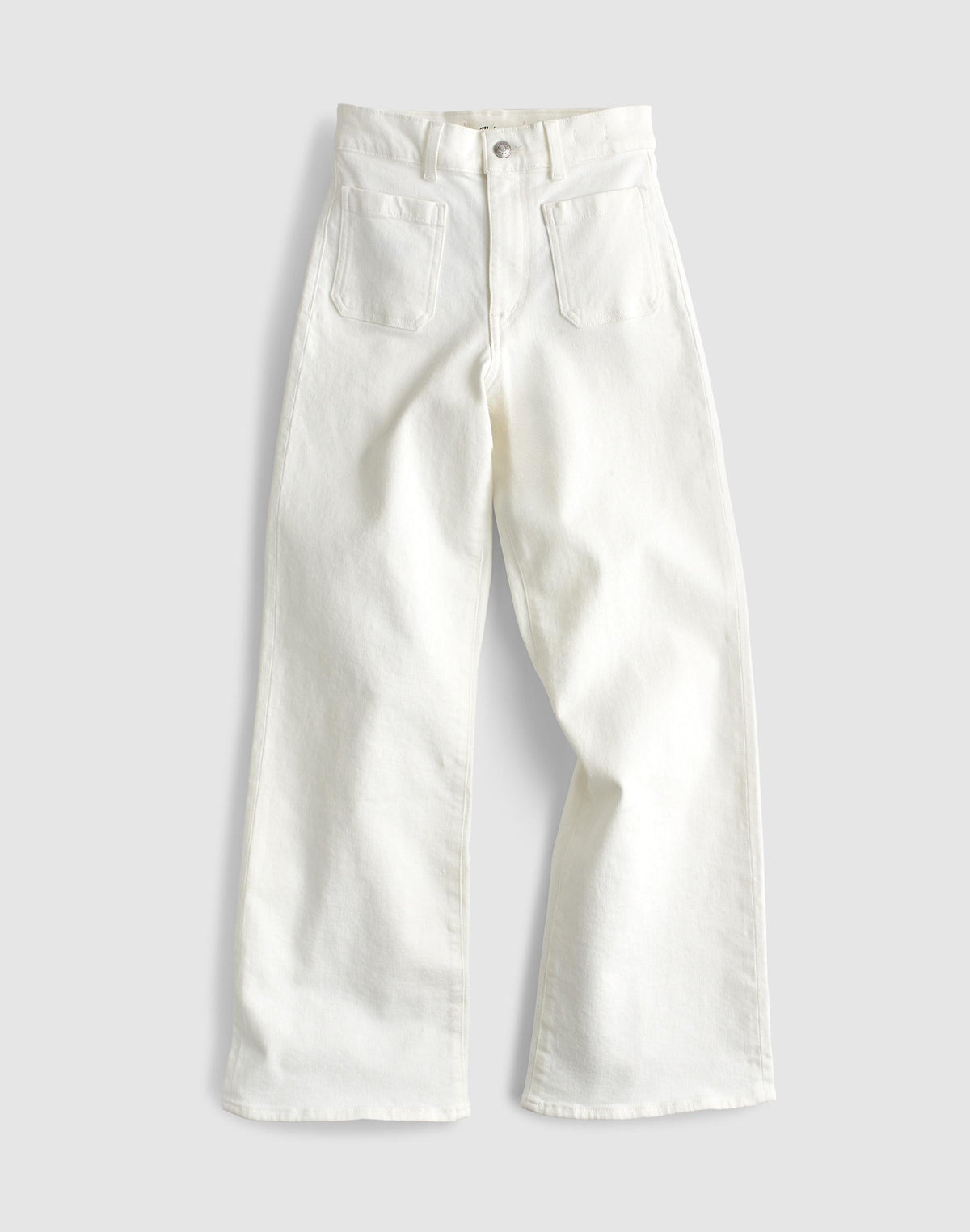 The Short Emmy Wide-Leg Jean Tile White | Madewell Quality