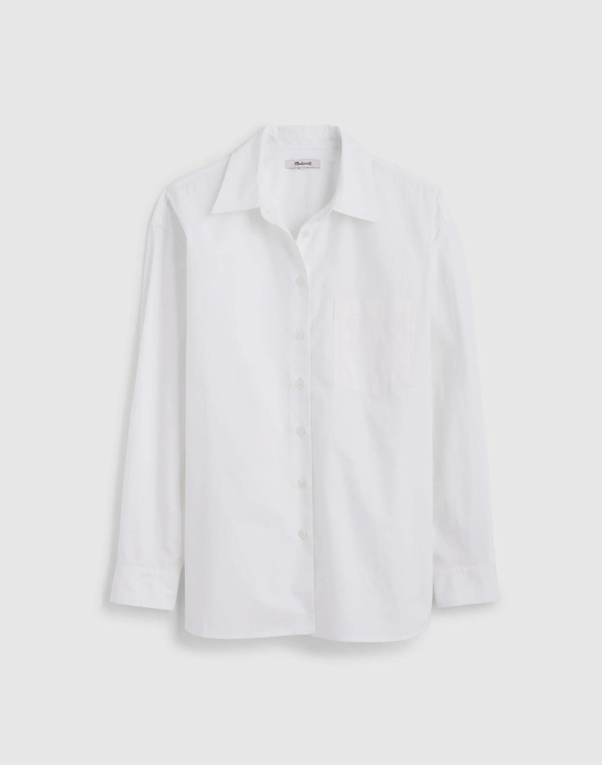 The Easy Shirt in Poplin White | Madewell Sale