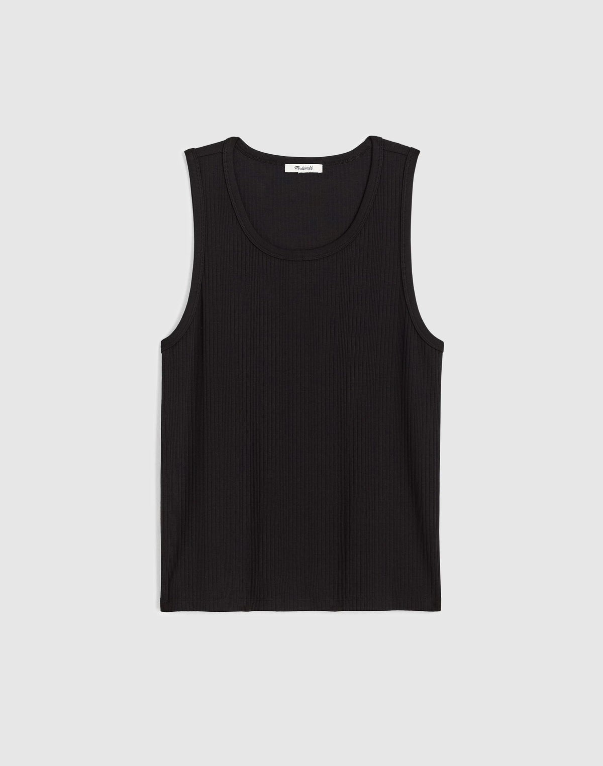 Textured Tank Jet Black | Madewell Everyday
