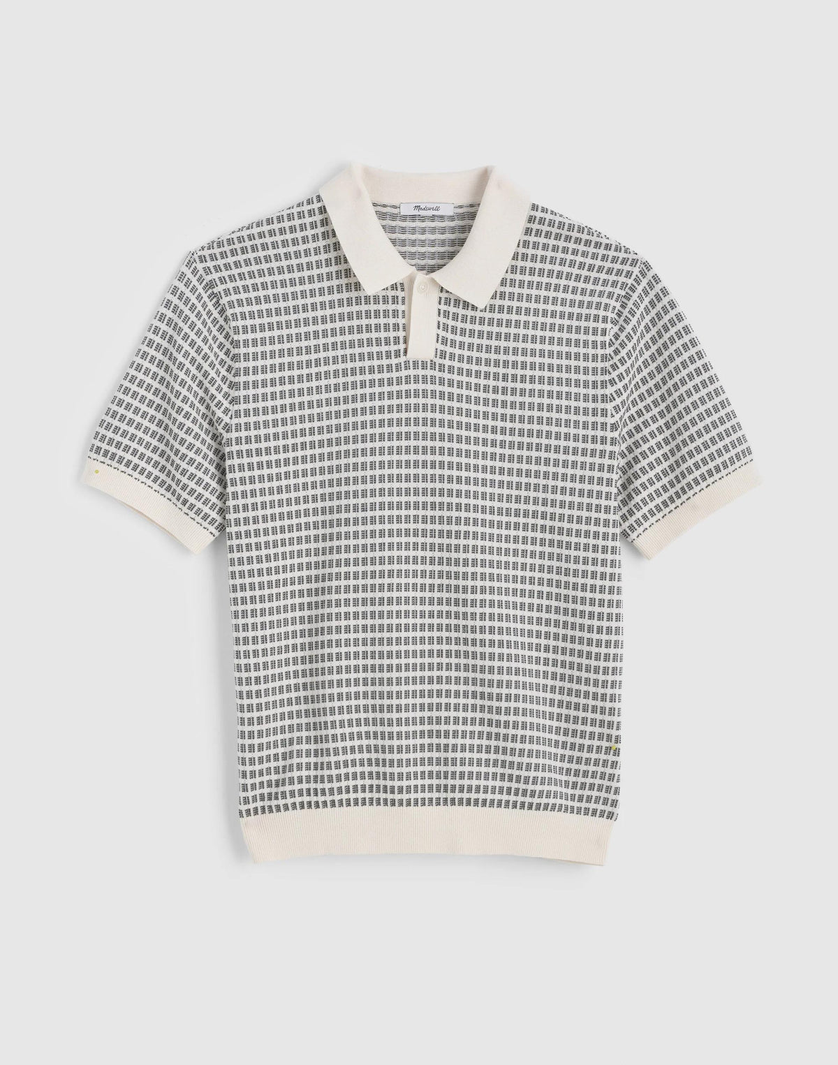 Single-Button Sweater Polo Vintage Ivory | Madewell Signature