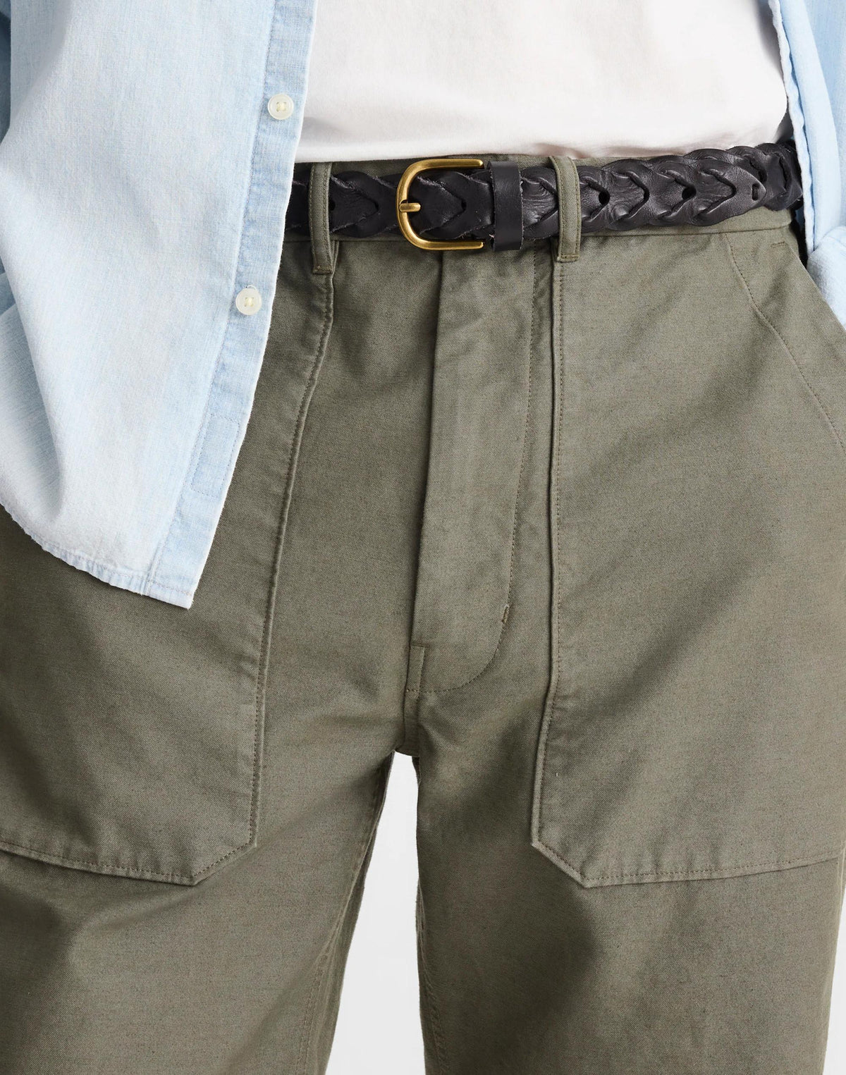 Linked Leather Belt True Black | Madewell Essential