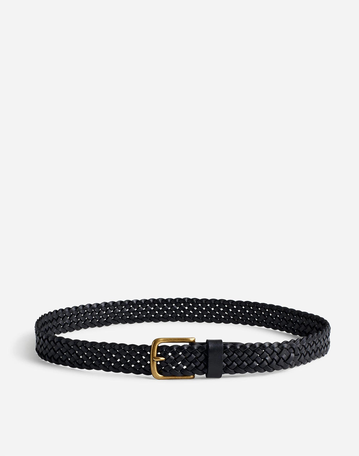 Woven Leather Belt True Black | Madewell Best Price