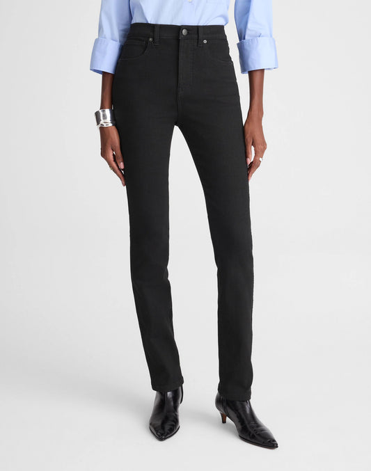 The Pencil Jean in Super Stretch Denim Black Frost | Madewell Recommended
