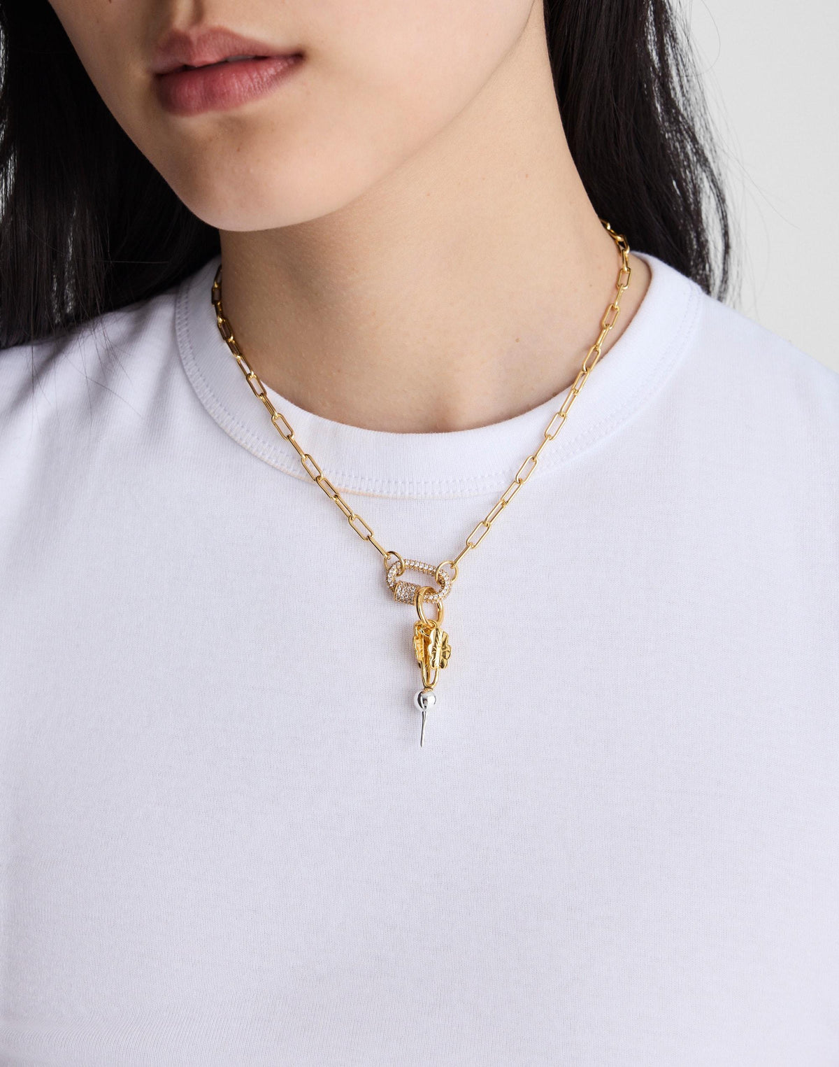 Mixed-Metal Radish Charm Antique Gold | Madewell Discount