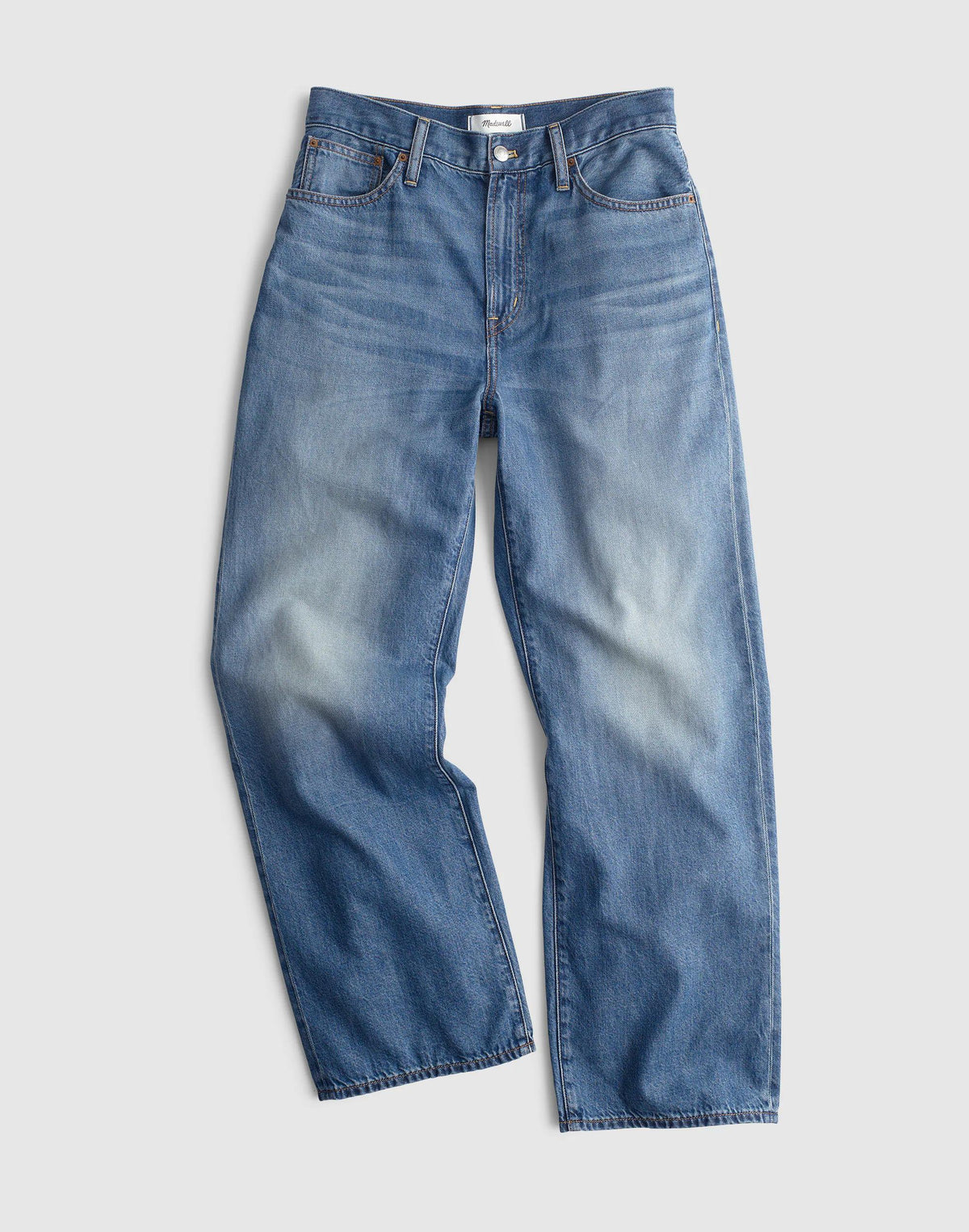 The Plus Perfect Vintage Wide-Leg Crop Jean in Airy Denim Solstice Wash | Madewell Hot Sale