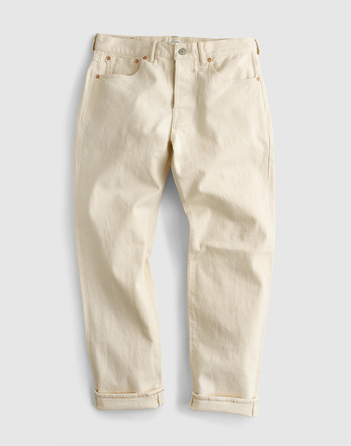 The 1991 Straight-Leg Jean in Artisan Comfort Selvedge Ecru | Madewell Essential