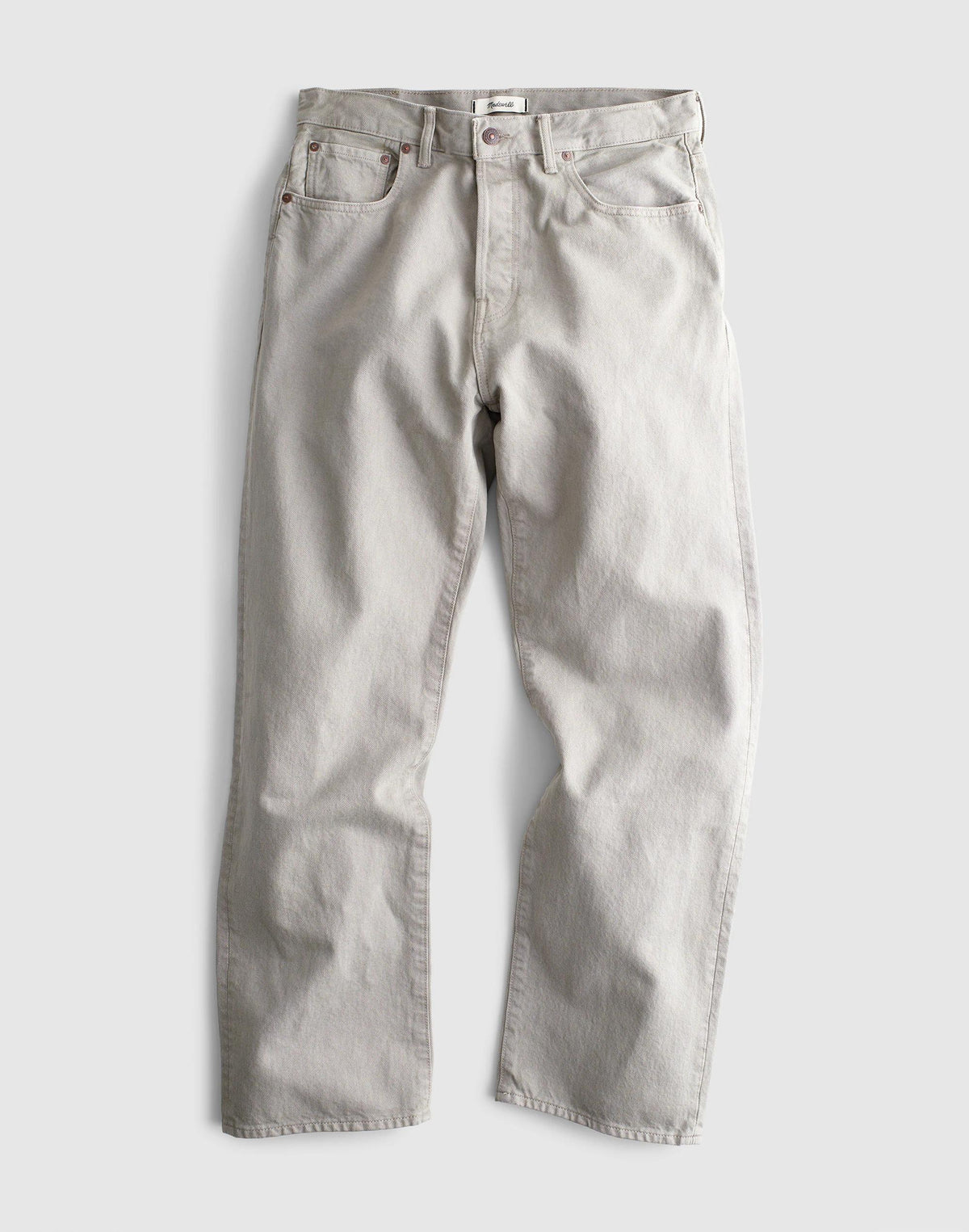 The 1991 Loose Straight Jean in Garment Dye Washed Olive | Madewell Quality
