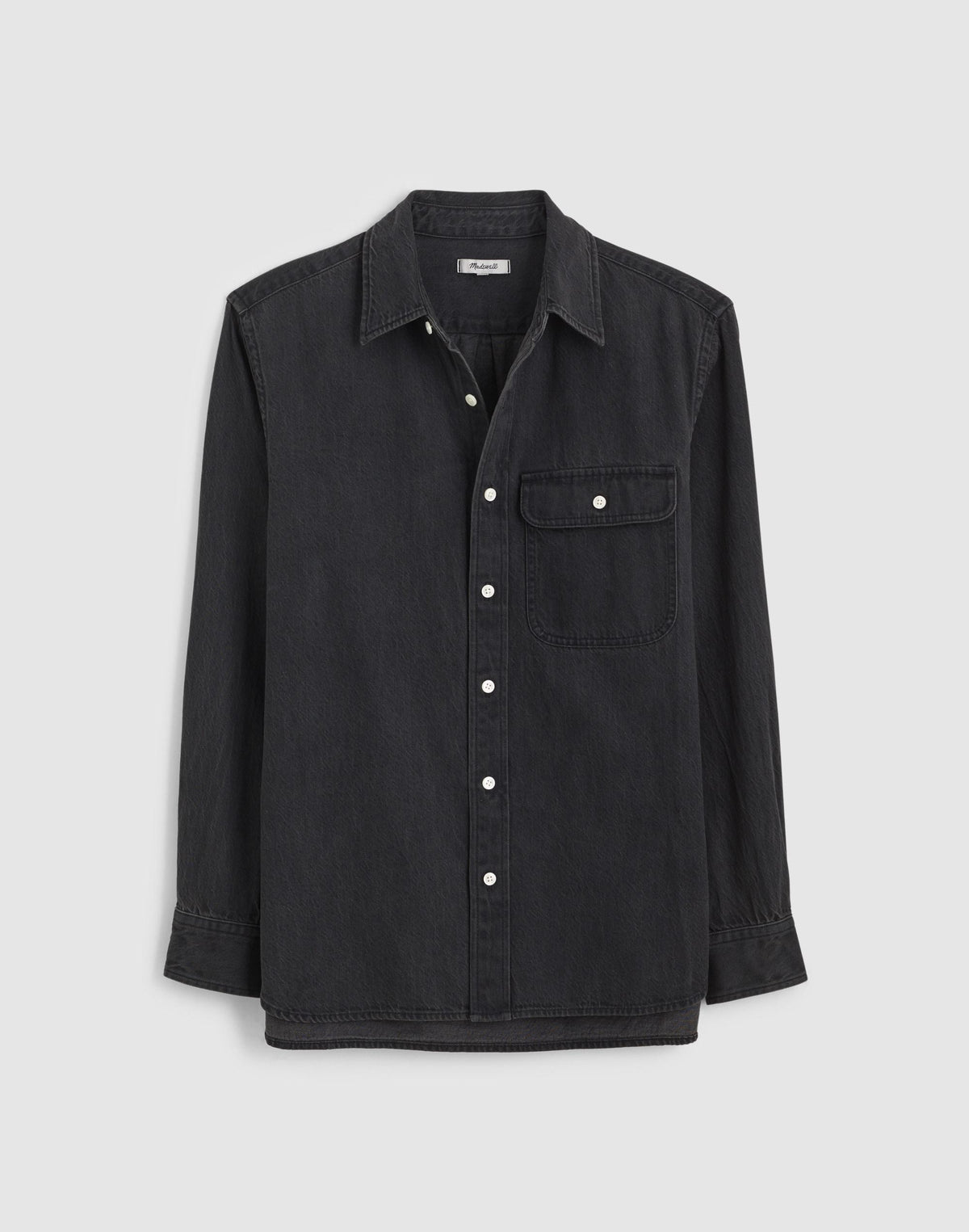 Single-Pocket Shirt in SoftFade Denim Draughton Wash | Madewell Great Value