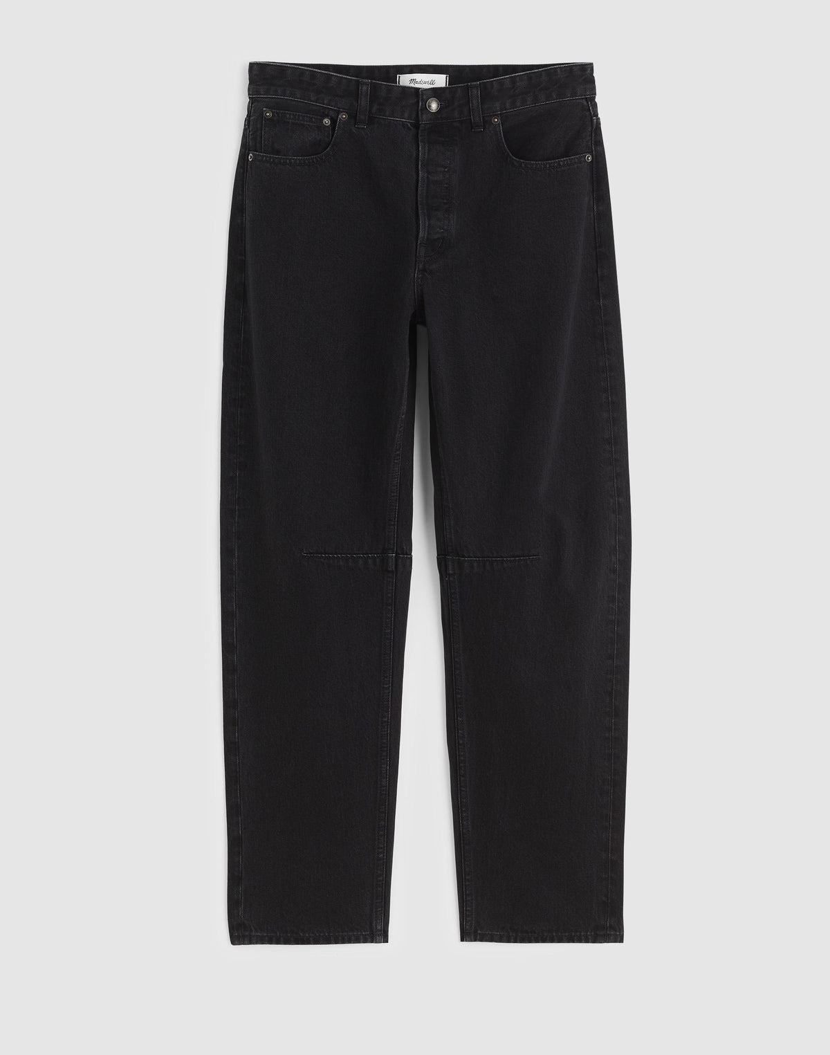 The Darted Barrel-Leg Jean Washed Black | Madewell Featured