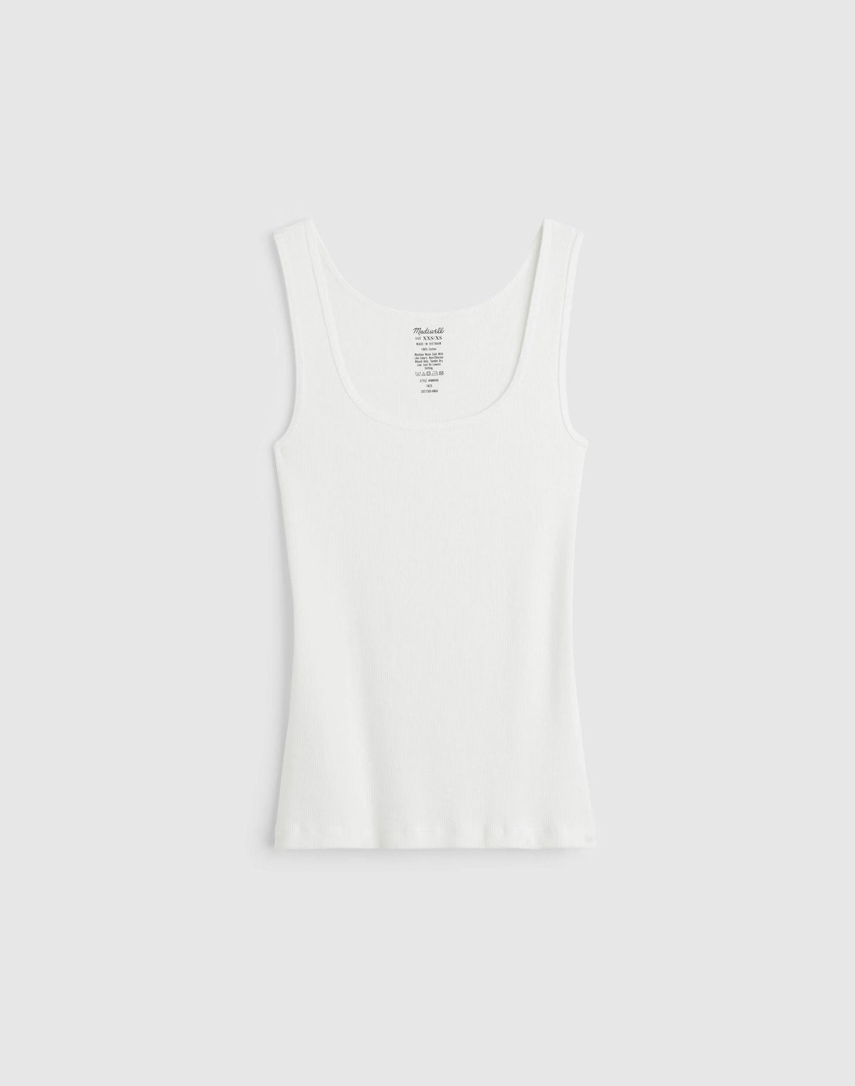 Scoopneck Tank White | Madewell Quality