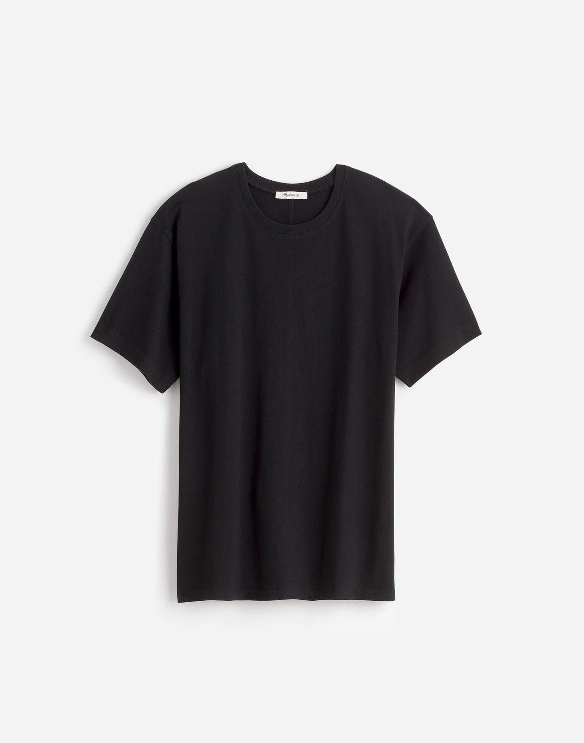 Cotton Relaxed Oversized Tee Jet Black | Madewell Value