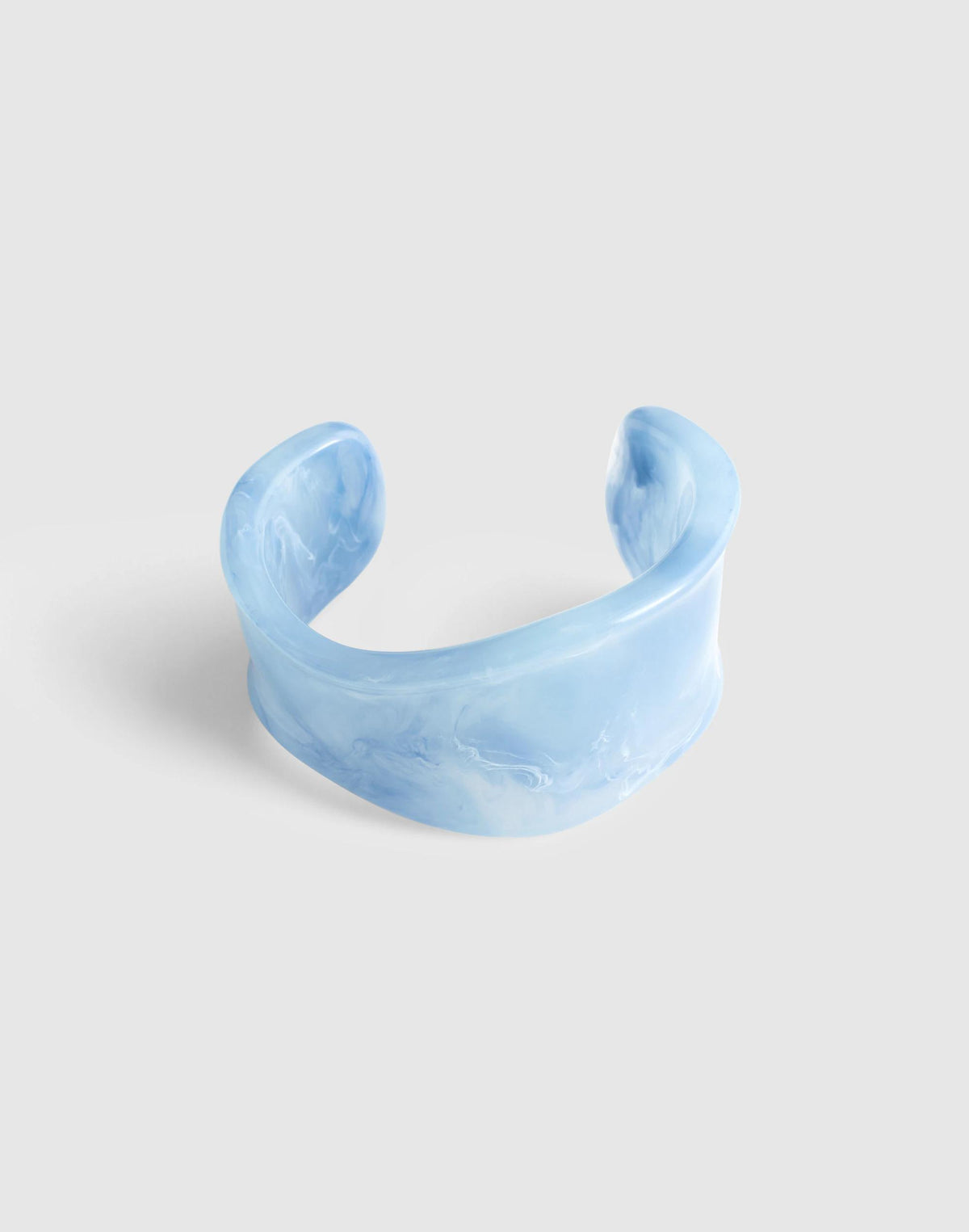 Resin Sculptural Wide Cuff Bracelet Tranquil Blue | Madewell Great Value