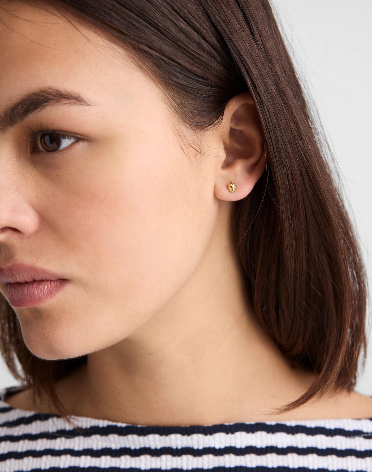 Demi-Fine Strawberry Stud Earrings 14k Gold | Madewell Popular