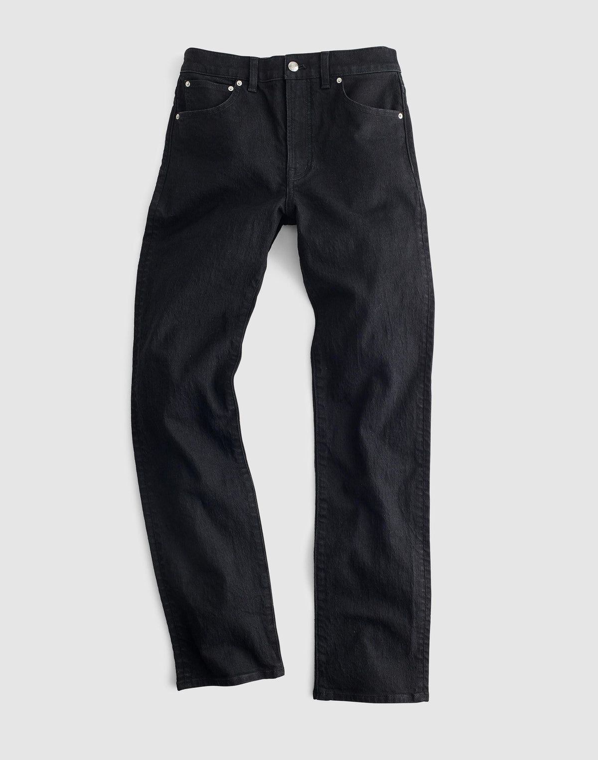 The Plus Longline Straight Jean Black Frost | Madewell Trusted