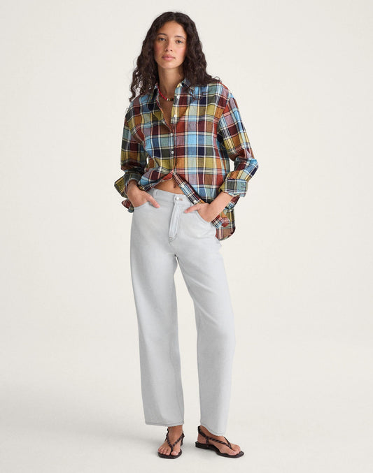 The Perfect Vintage Wide-Leg Crop Jean in Airy Denim Extracted Sky Wash | Madewell Discount
