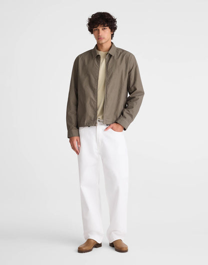 Zip Jacket in Cotton Twill Capers | Madewell Best Price