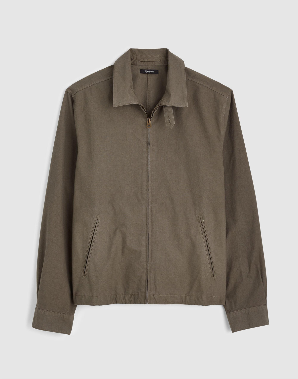 Zip Jacket in Cotton Twill Capers | Madewell Best Price