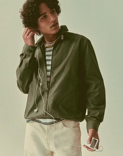 Zip Jacket in Cotton Twill Capers | Madewell Best Price