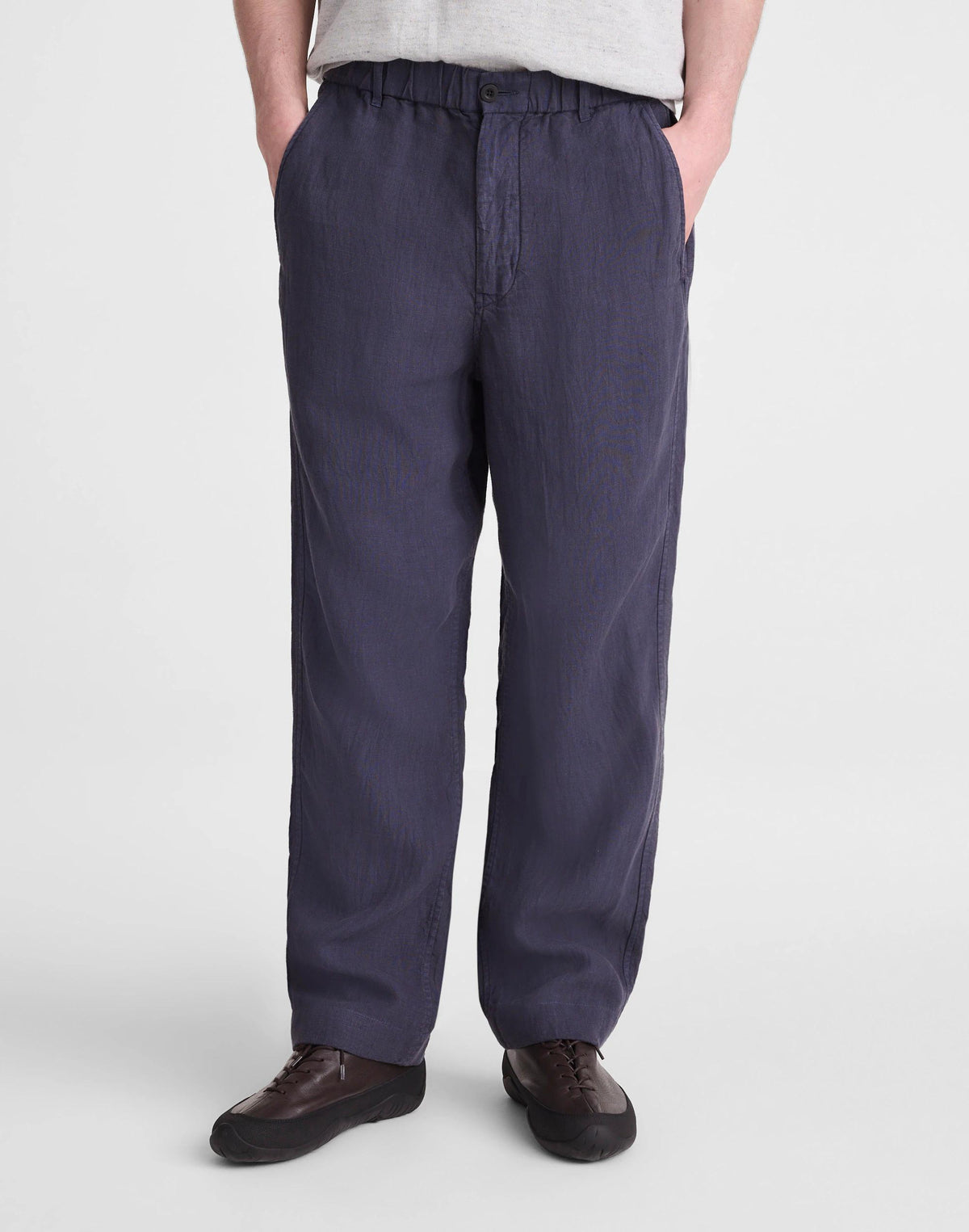 Pull-On Pant in Linen Ink | Madewell Latest