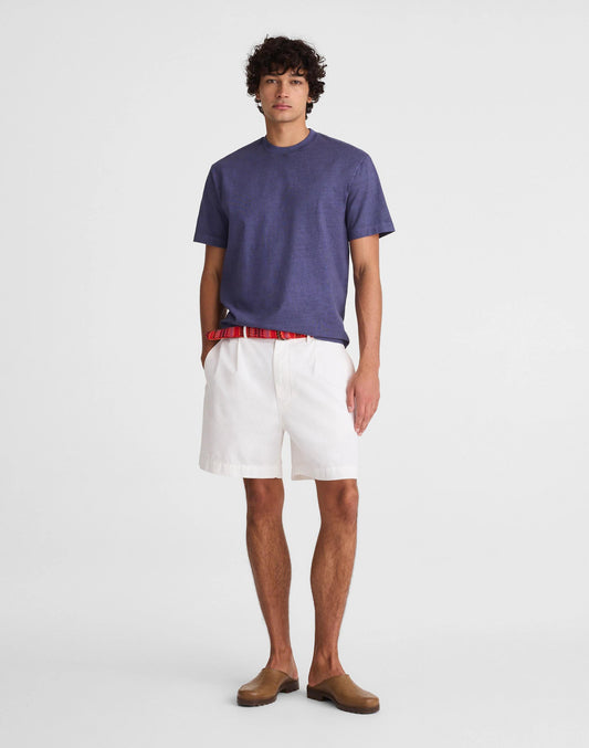 Pleated Chino Shorts in Uniform Twill Soft White | Madewell Quality