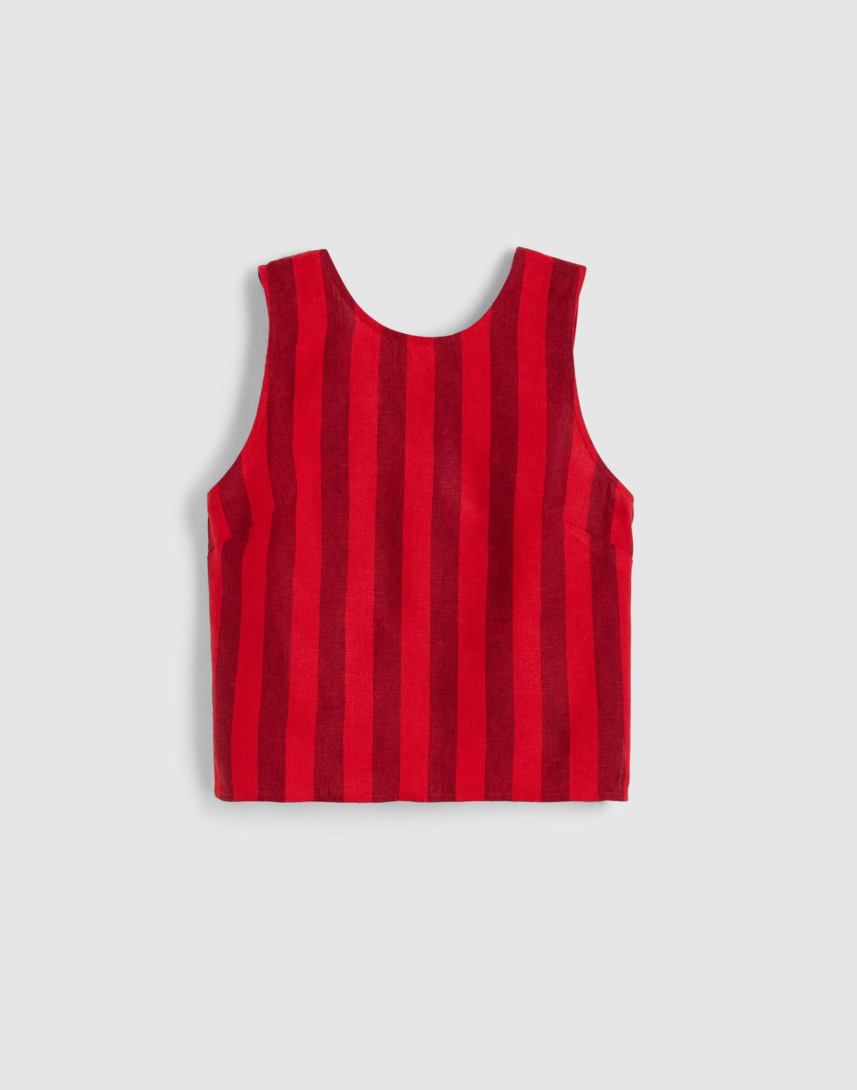 Tie-Back Shell Top in 100% Linen Enamel Red | Madewell Hot Sale
