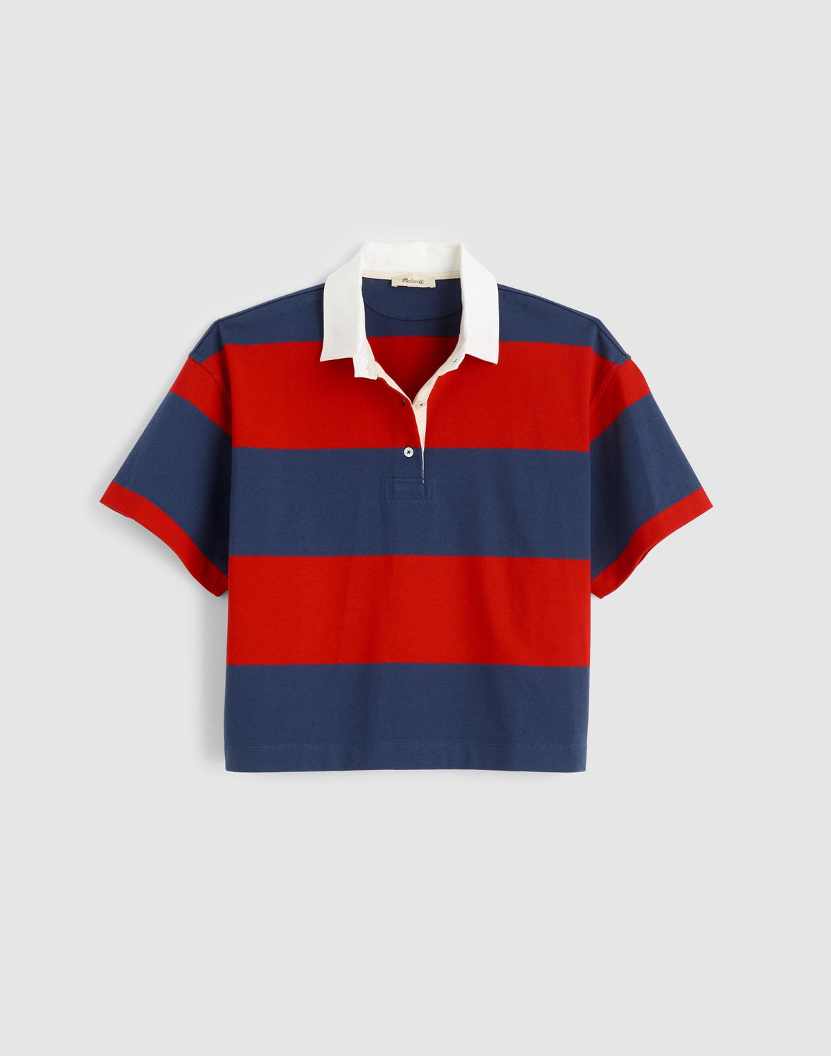 Boxy Rugby Polo Varsity Red And Navy Stripe | Madewell Discount