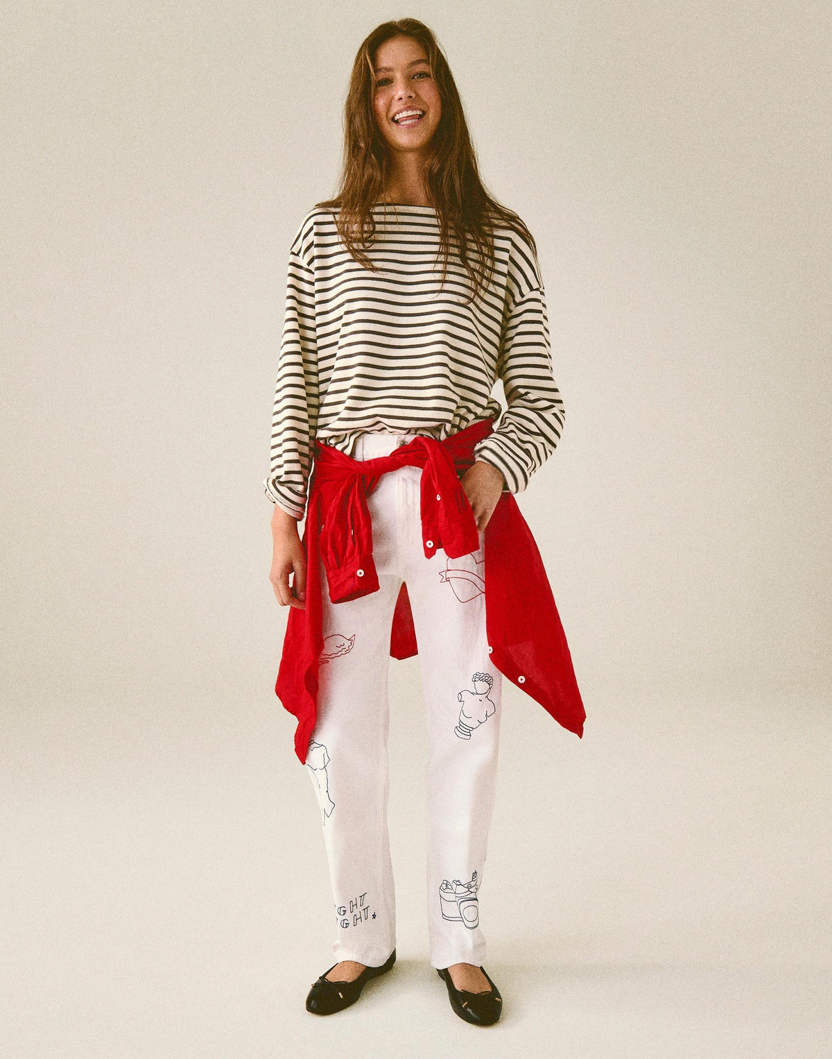 Embroidered Slim Boyfriend Jean Tile White | Madewell Classic