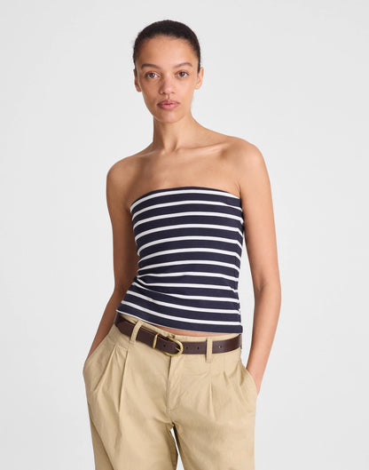 Knit Tube Top Navy | Madewell Essential