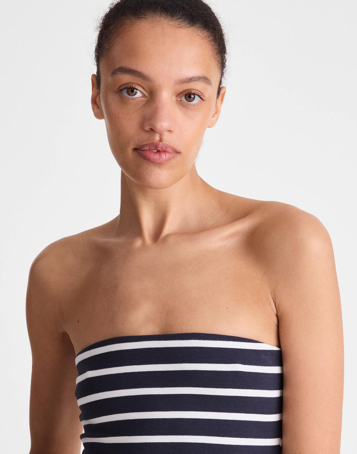 Knit Tube Top Navy | Madewell Essential